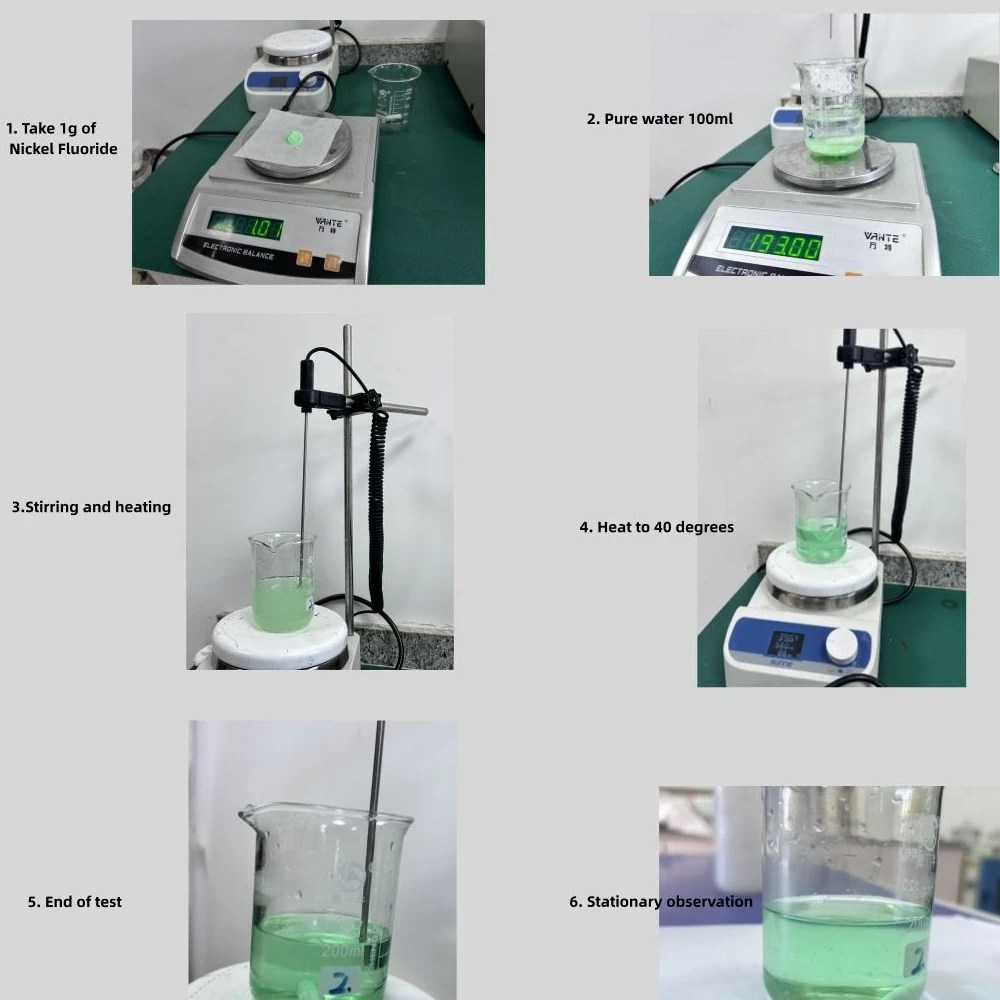 불화 니켈:용도,용도 및 용해 고려 사항